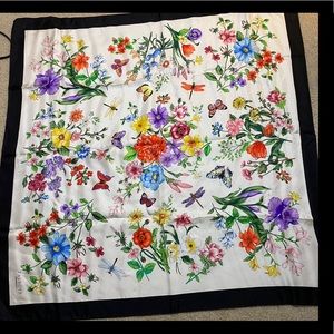 Talbots Silk Butterfly Scarf NWOT